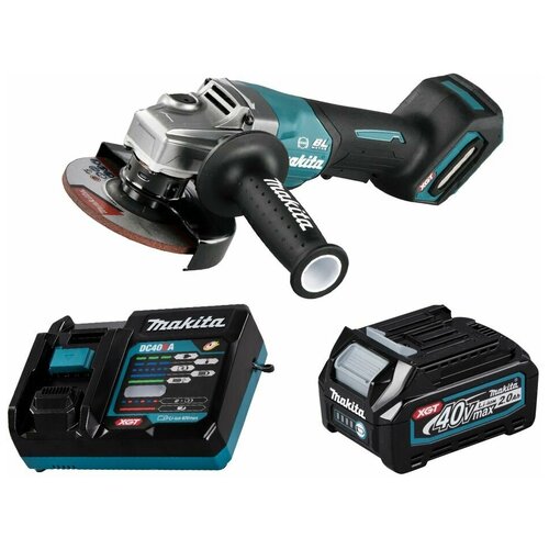 Шлифмашина угловая аккумуляторная 40В XGT 125мм Li-Ion 1x2Ач Makita GA013GA101 4419000₽