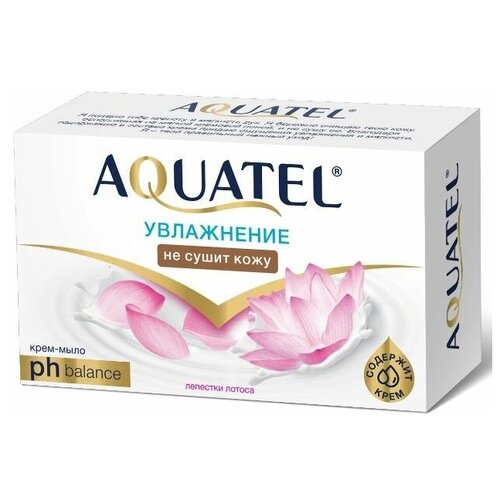 Крем-мыло твердое Aquatel Лепестки лотоса, 90 г весна aquatel крем мыло увлажнение лепестки лотоса 90 г 6 штук
