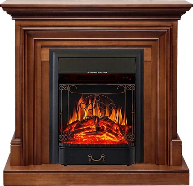 фото Камин Royal Flame Bradford Орех с Majestic FX Black