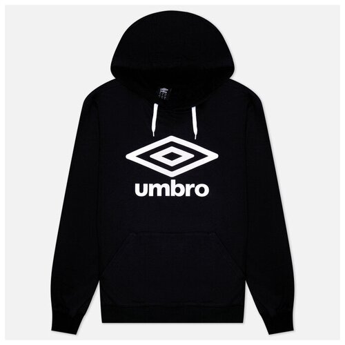 Мужская толстовка Umbro FW Large Logo Hoodie чёрный , Размер S