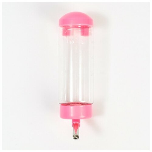 Поилка для клетки 500 мл 9 х 65 х 23 см розовая 474₽