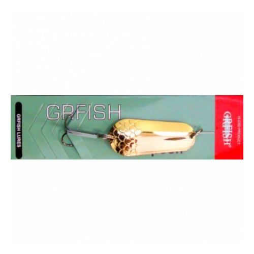 grfish блесна flashjig 58s 14г 58мм p42 GRFish, Блесна Shtorling Spoon, 20г, 58мм, Gold