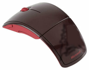 Беспроводная компактная мышь Microsoft Arc Mouse Red USB