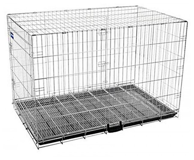 Клетка для животных ARTERO №4 металлическая с фальшдном, 93х57.5х65 см - фотография № 1