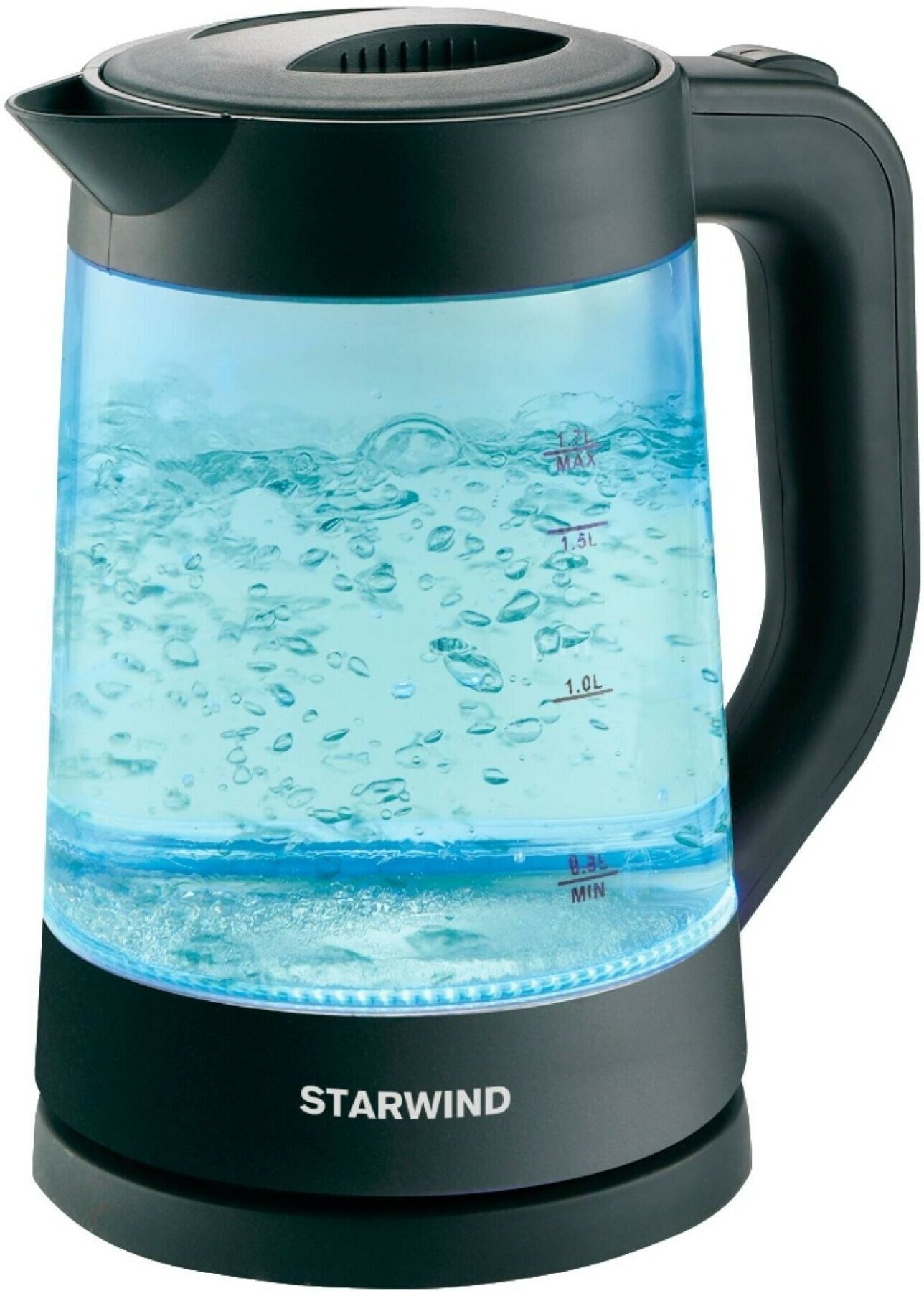 Чайник электрический StarWind , 1700Вт, черный - фото №10