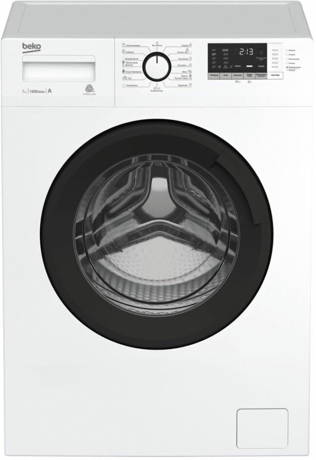 Узкая стиральная машина Beko WSRE7612XAWI, 7 кг, белый