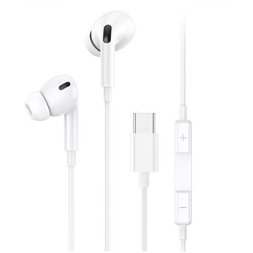 Наушники внутриканальные Usams EP-41 In-Ear микрофон кнопка ответа Type-C кабель 12м цвет белый 52000₽