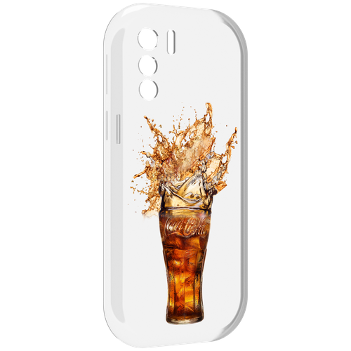 Чехол MyPads Кола-в-стакане для UleFone Note 13P задняя-панель-накладка-бампер
