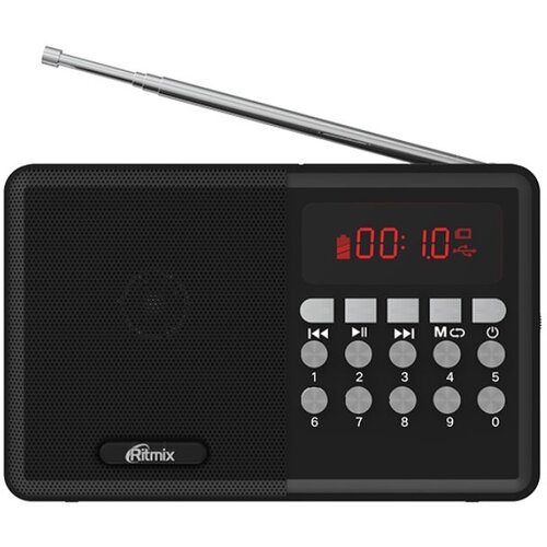 Радиоприемник Ritmix RPR-001 черный 90700₽