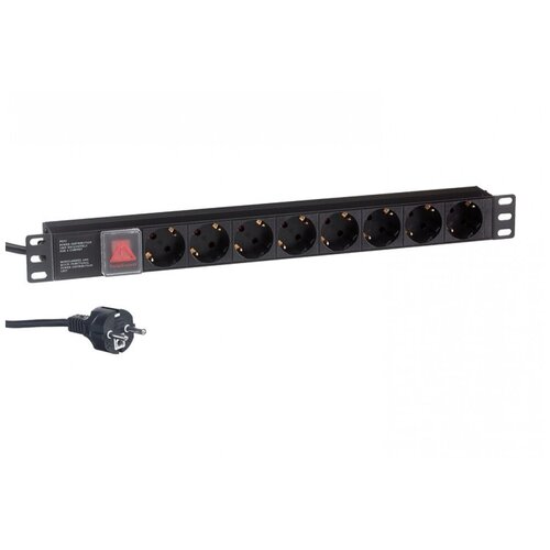 Блок розеток ExeGate ServerPro PDU-19H802 Al-8S-EU1.8CU-SW