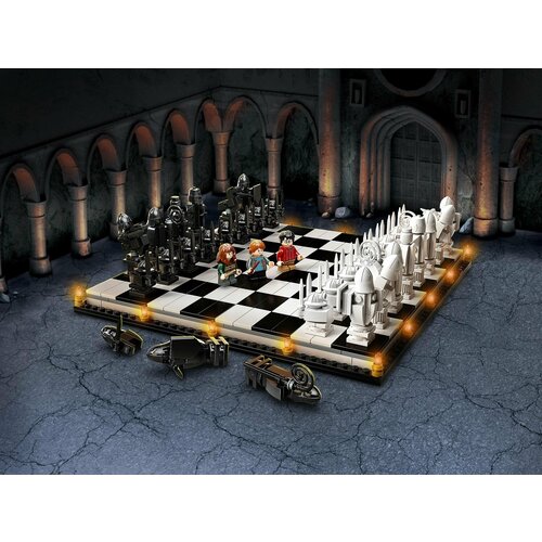 конструктор lepin magic castle a1028 гарри поттер хогвартс волшебные шахматы 876 деталей Конструктор Гарри Поттер Хогвартс: волшебные шахматы, 876 деталей