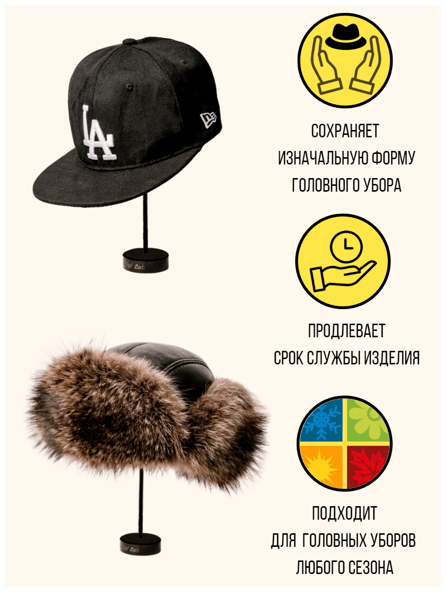Вешалка для шапки кепки, держатель головного убора, подставка для парика, аксессуар для хранения шляп - фотография № 6