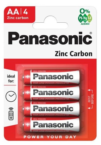 Батарейка Panasonic Zinc Carbon AA/R6