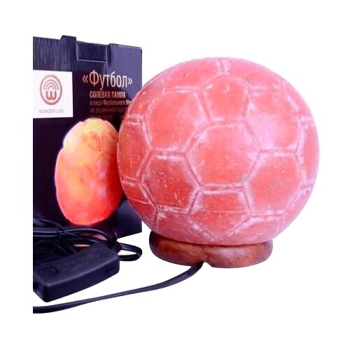 Солевая лампа «Футбол» Wonder Life в виде футбольного мяча