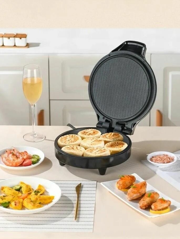 Изображение Пиццамейкер-Гриль Liven LR-J2301 1200W 22.8 см, Black