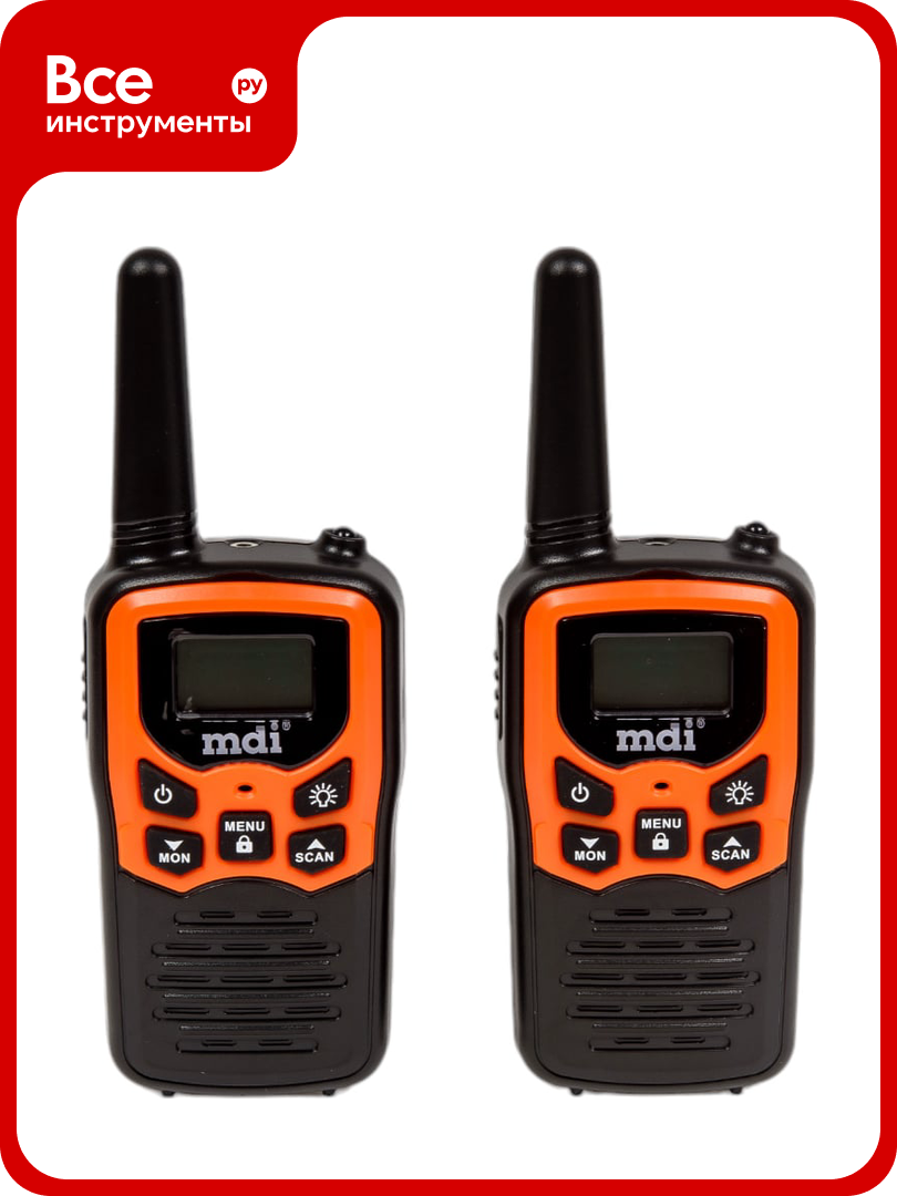 Комплект радиостанций Mdi MINI orange 2 шт. M001.03
