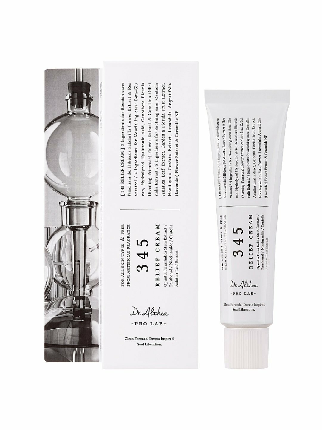 Крем для кожи лица от Dr. Althea 345, восстанавливающий, ресвератрол, ниацинамид, 50 мл