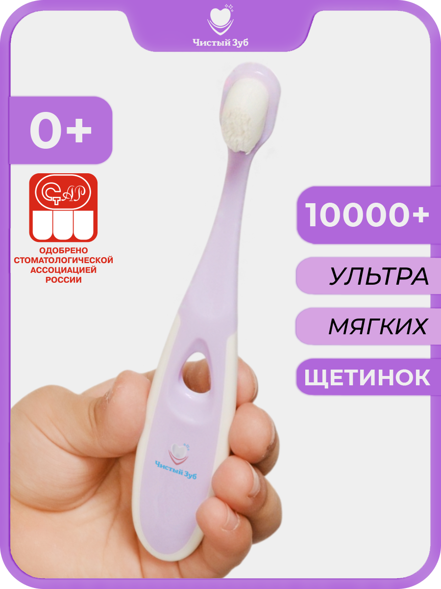 Щетка зубная Чистый зуб CLASSIC для детей мягкая 10000 щетинок