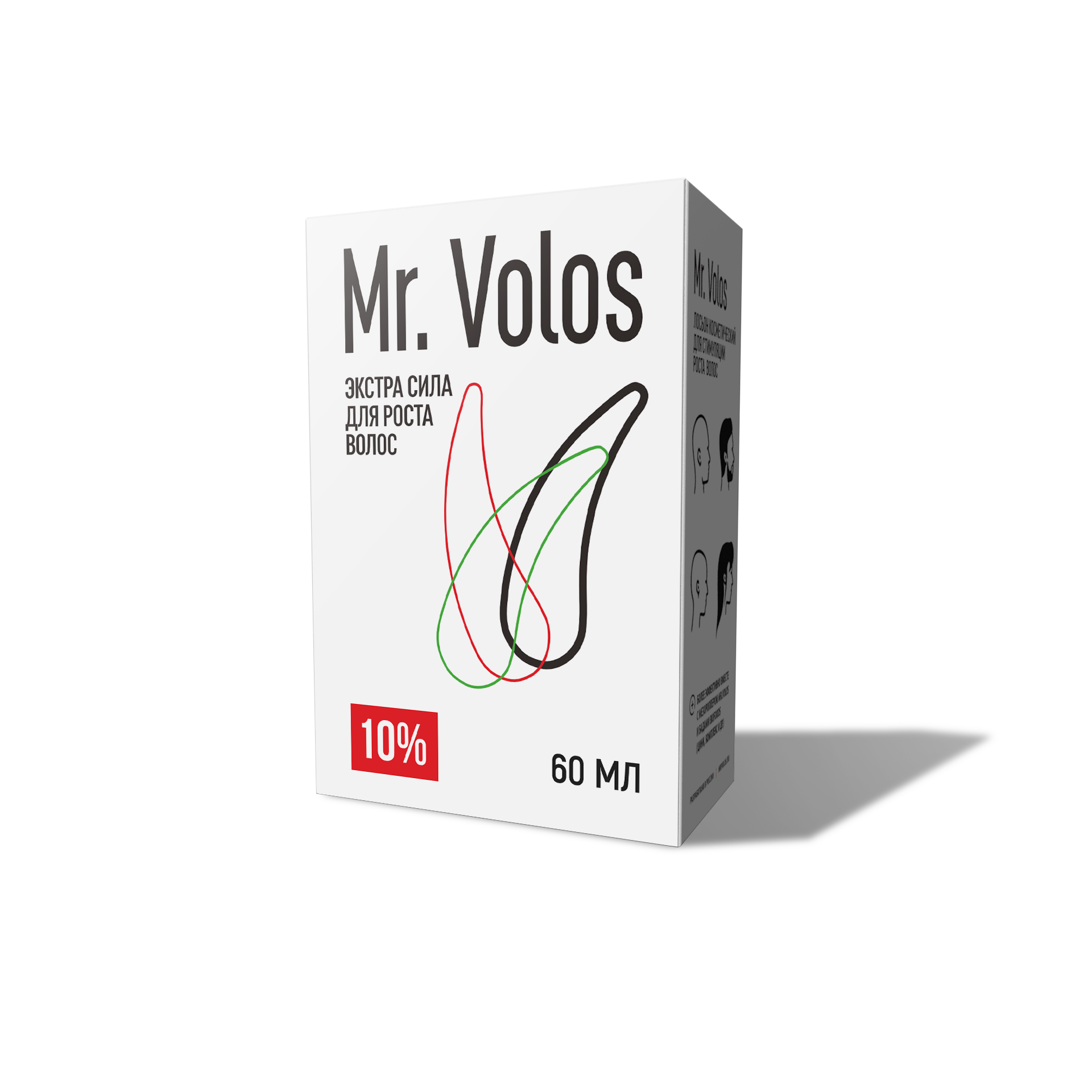 Лосьон для роста волос и бороды Mr. Volos 10% 1 флакон — фото 1