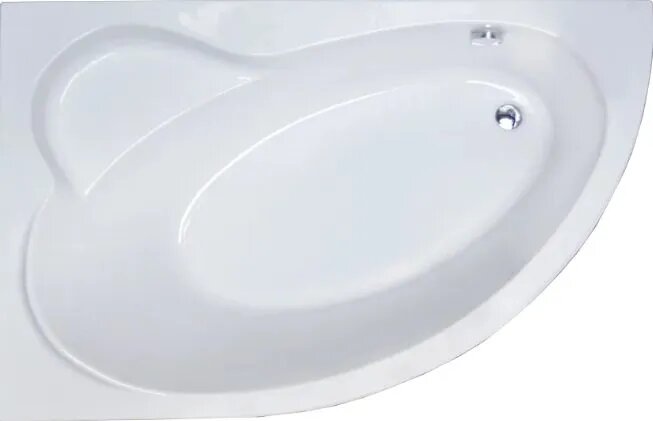 Акриловая ванна Royal Bath Alpine RB 819100 L без опоры 150x100 см угловая левая пристенная белая асимметричная с сиденьем