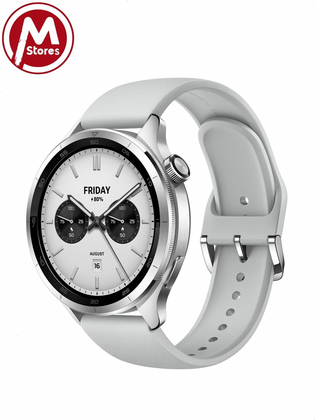 Часы Xiaomi Watch S4 Global Version, AMOLED, 1.43 дюйма, серебряный, влагозащищенные, до 15 дней автономной работы