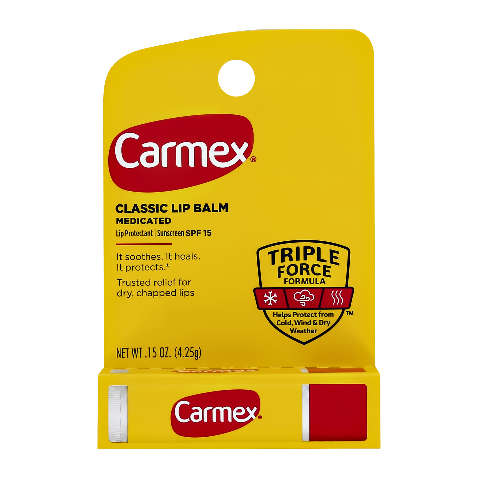 Бальзам для губ CARMEX с классическим ароматом в стике 4,25 г