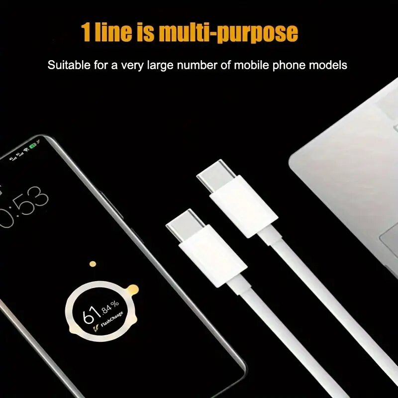 Кабель для Apple и Samsung — быстрая зарядка и передача данных, 1м / 2м