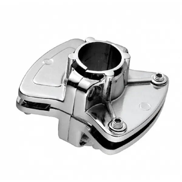 Держатель панели ⌀25 горизонтальный двусторонний хром