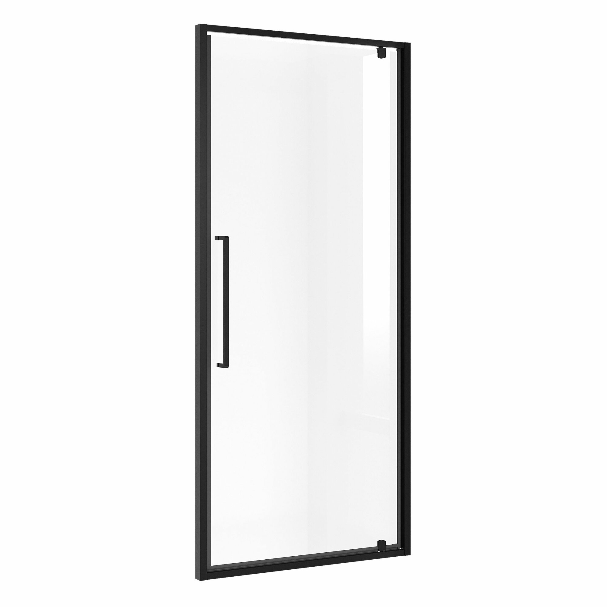 Дверь в нишу Niagara Nova NG-85-9AB (90х195) черный матовый стекло прозрачное дверь распашная1 место