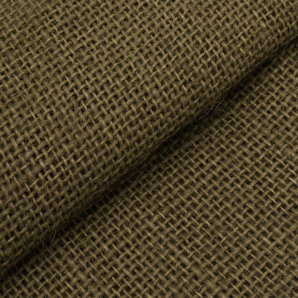 Рогожка ткань для рукоделия 48*45 см 100% лен коричневая Astra&Craft