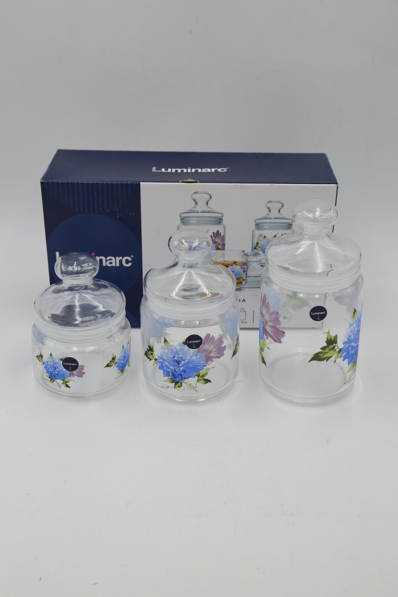 Набор банок LUMINARC "FLORIA" Q3977 1000/750/500мл 3пр 1х5