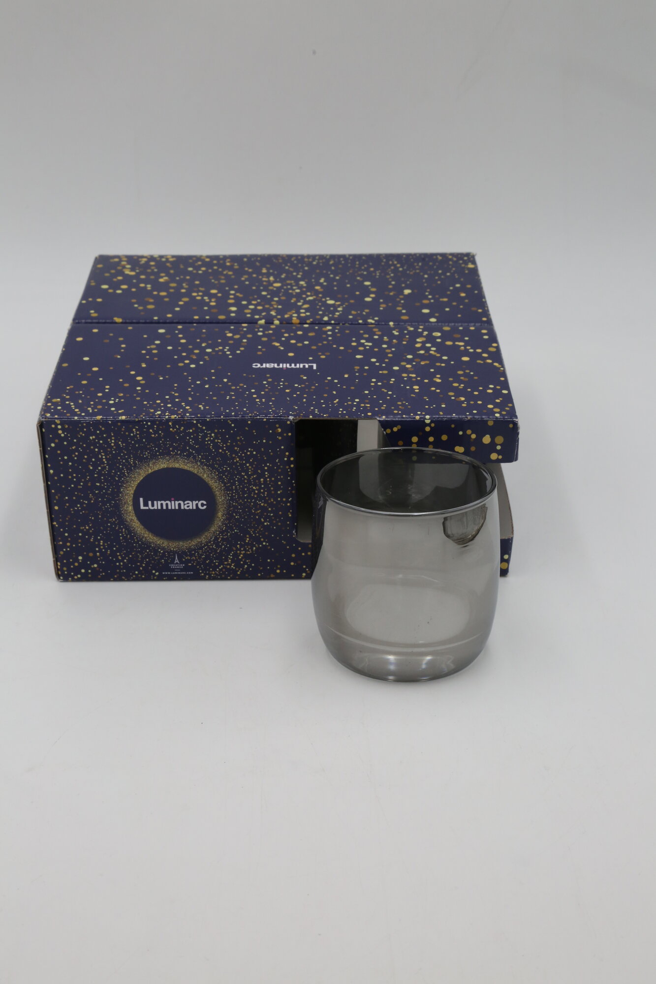 Cтакан низкий LUMINARC "сияющий графит" P9316 310мл 4шт 4х4