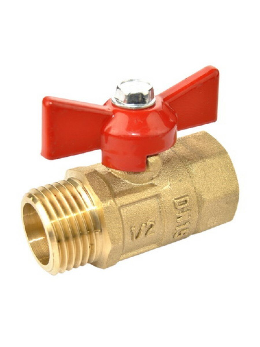 Кран шаровой Галлоп ПРАКТИК 131  ВхН 1 2   ручка бабочка  0103253 