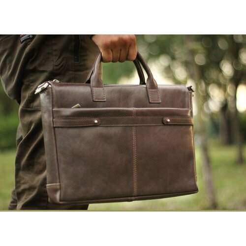 Портфель Rhino фактура гладкая черный 12000₽