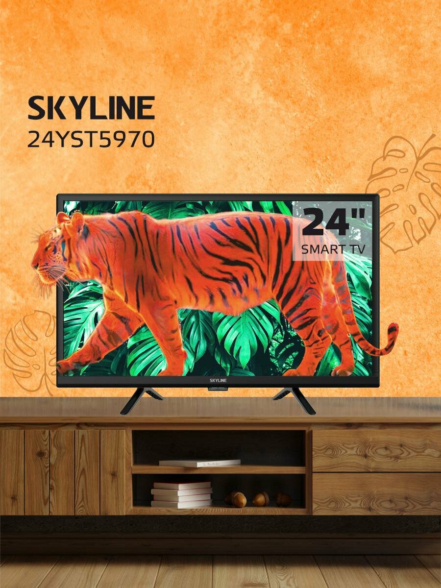 Телевизор Skyline 24YST5970 / Smart TV / Wi-Fi 24" / HD Ready / 24" / 60 Гц, черный