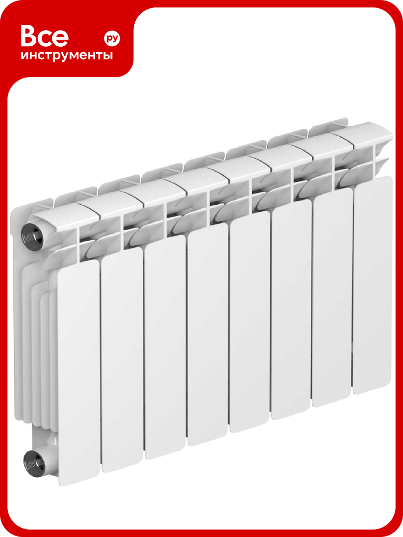 Биметаллический радиатор RIFAR BASE 350 08 секц. бок. R-BA-350-08