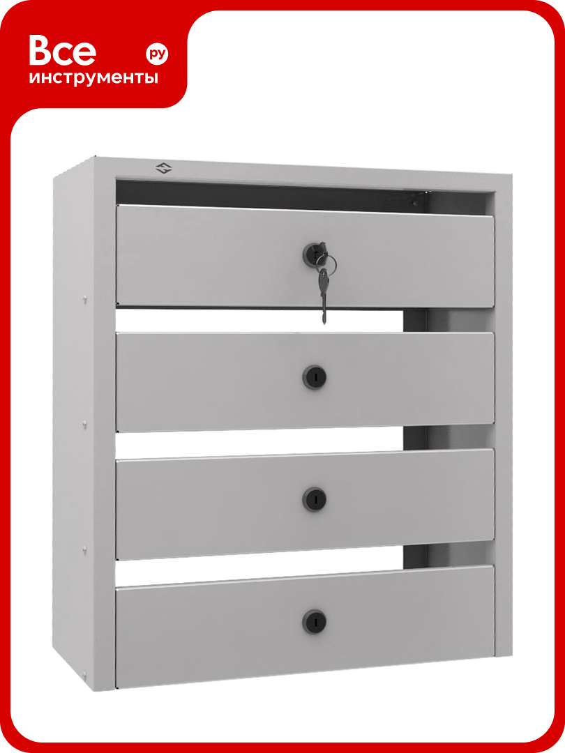 Почтовый ящик FerrumFormat Оптима Компакт 4 серый 4620065515187