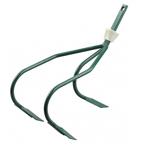 Культиватор RACO с бороздовичками с быстрозажимным механизмом 3 зубца 150мм