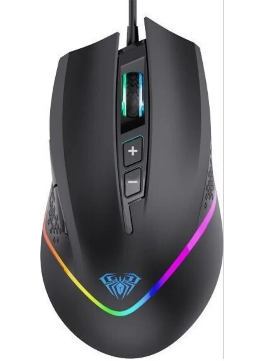 Мышь проводная игровая F805 800–6400 dpi с подсветкой