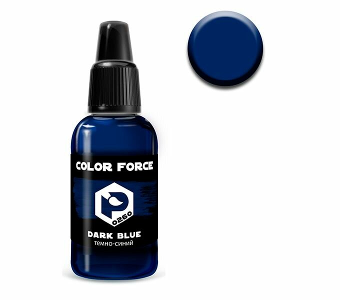 Краска для моделей Color force водный акрил Темно-синий матовая 18 мл