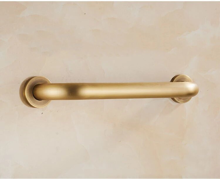 Поручень из золотой латуни настенный подлокотник для ванной комнаты поручень для ванны поручень для туалета поручень для пожилых людей домашняя безопасность Antique 40 см