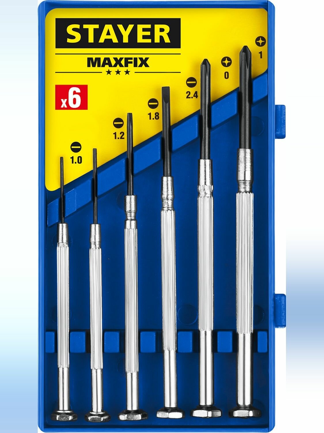 STAYER 6 шт набор отверток часовых для точных работ Maxfix 2560-H6_z02 Master