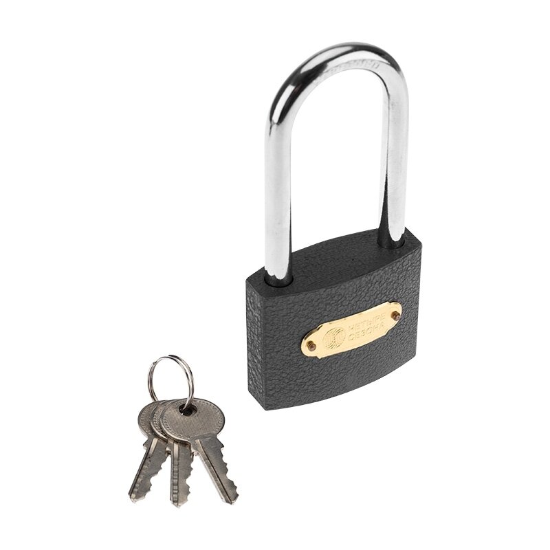 Замок навесной серия «Чугун» 60 мм длинная дужка четыре сезона