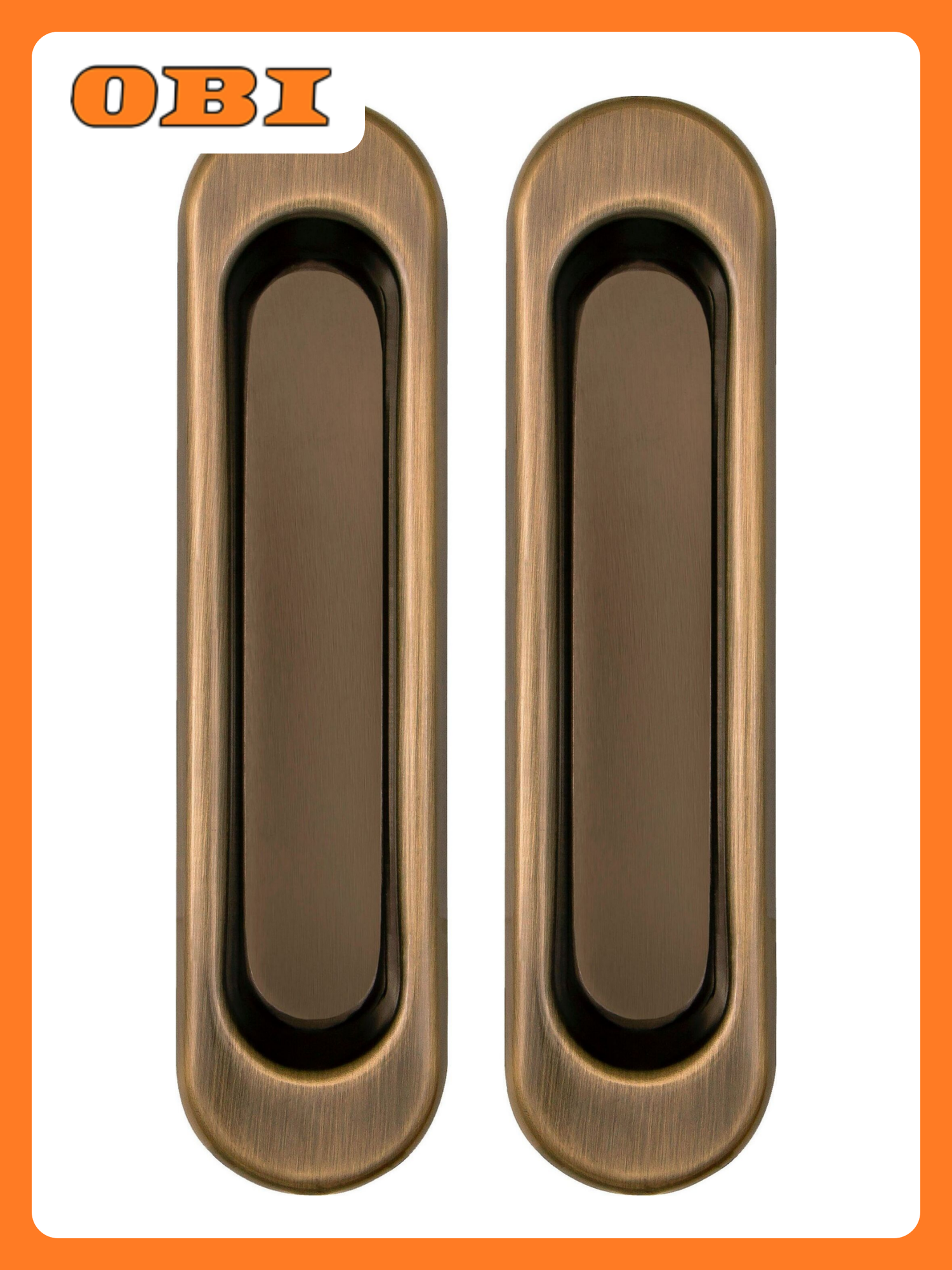 Дверная ручка для раздвижной двери PUNTO Soft LINE-010 бронза