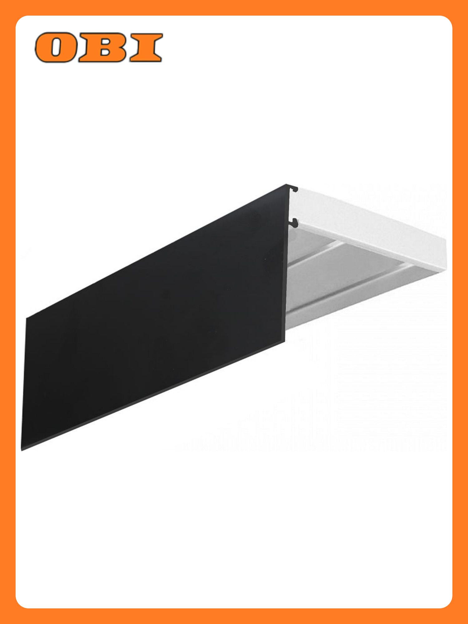 Карниз 2-х рядный эскар черный матовый 300 см