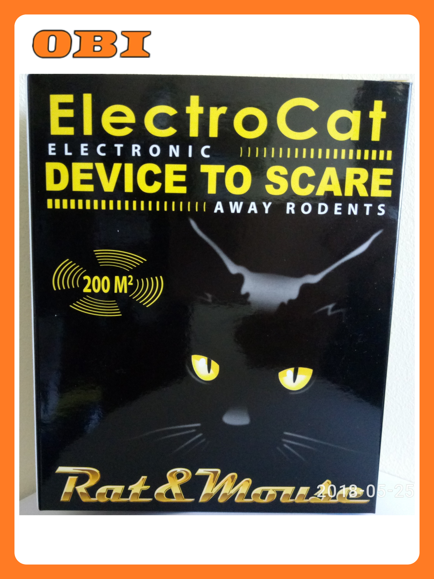Отпугиватель крыс и мышей Электрокот 200 кв. м