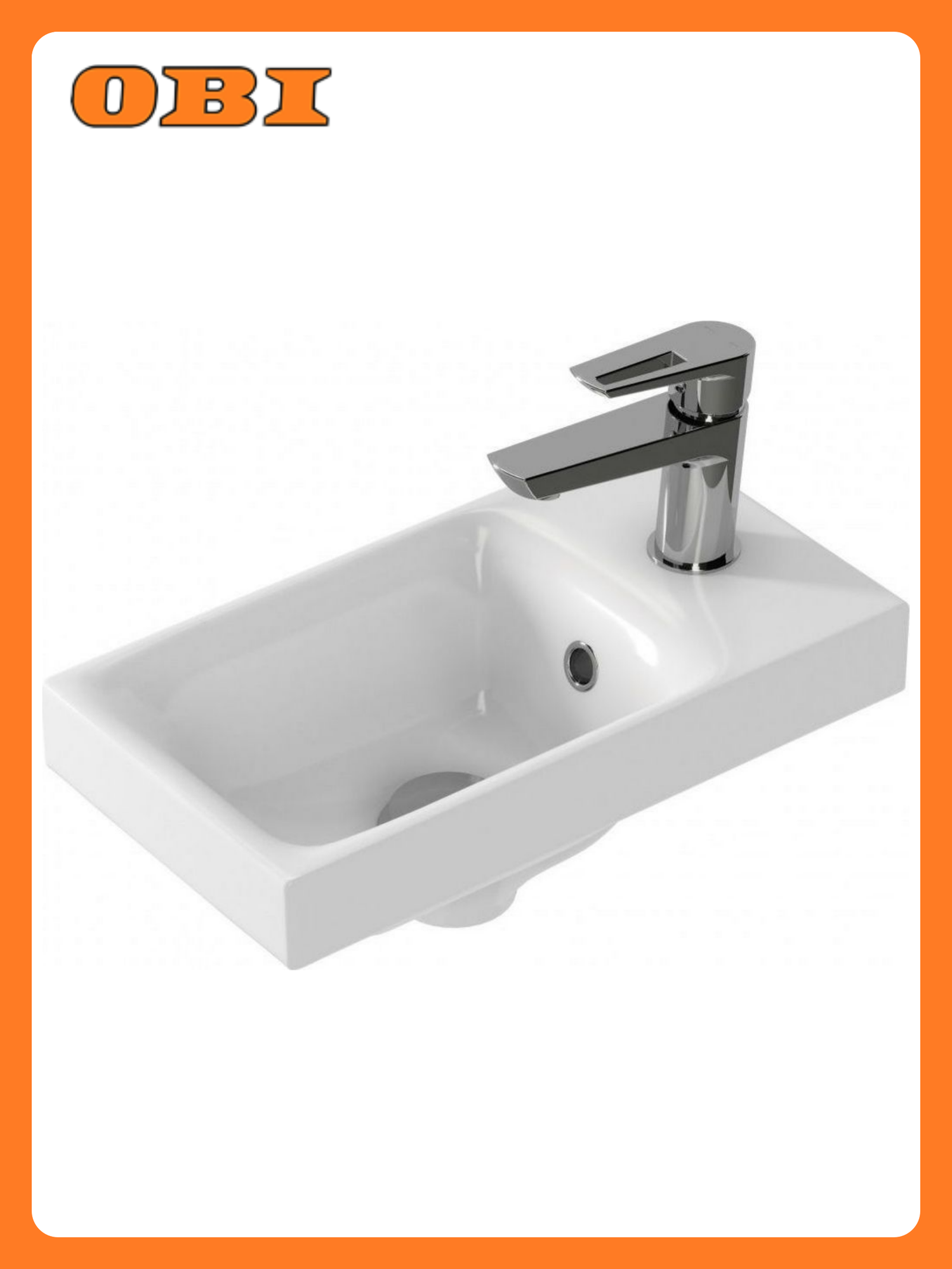 Раковина Cersanit Moduo UM-MOD40/1 встраиваемая фарфор белая 40x22 см