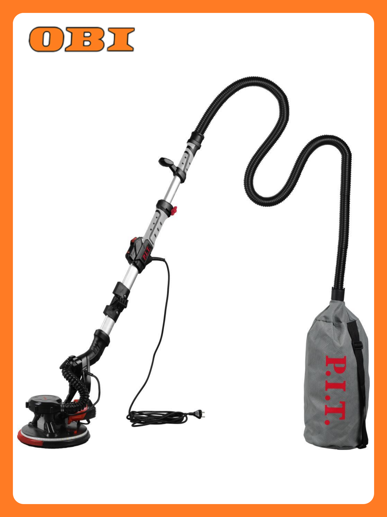 Шлифмашина для стен и потолков электрическая P.I.T. PWG230-C 900 Вт 225мм