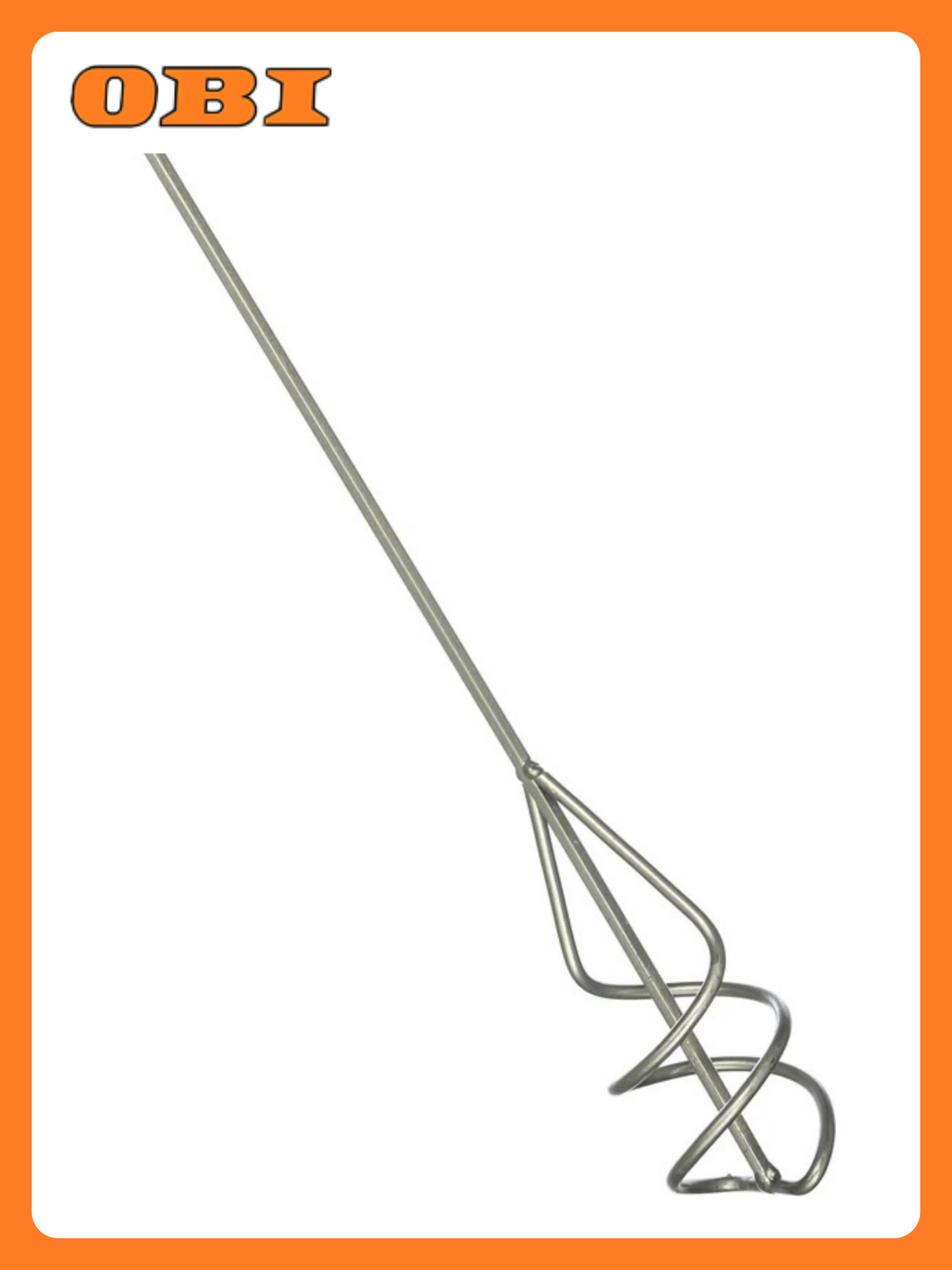 Насадка-миксер оцинкованная КЭС 60х400 мм червячного типа шестигранный хвостовик