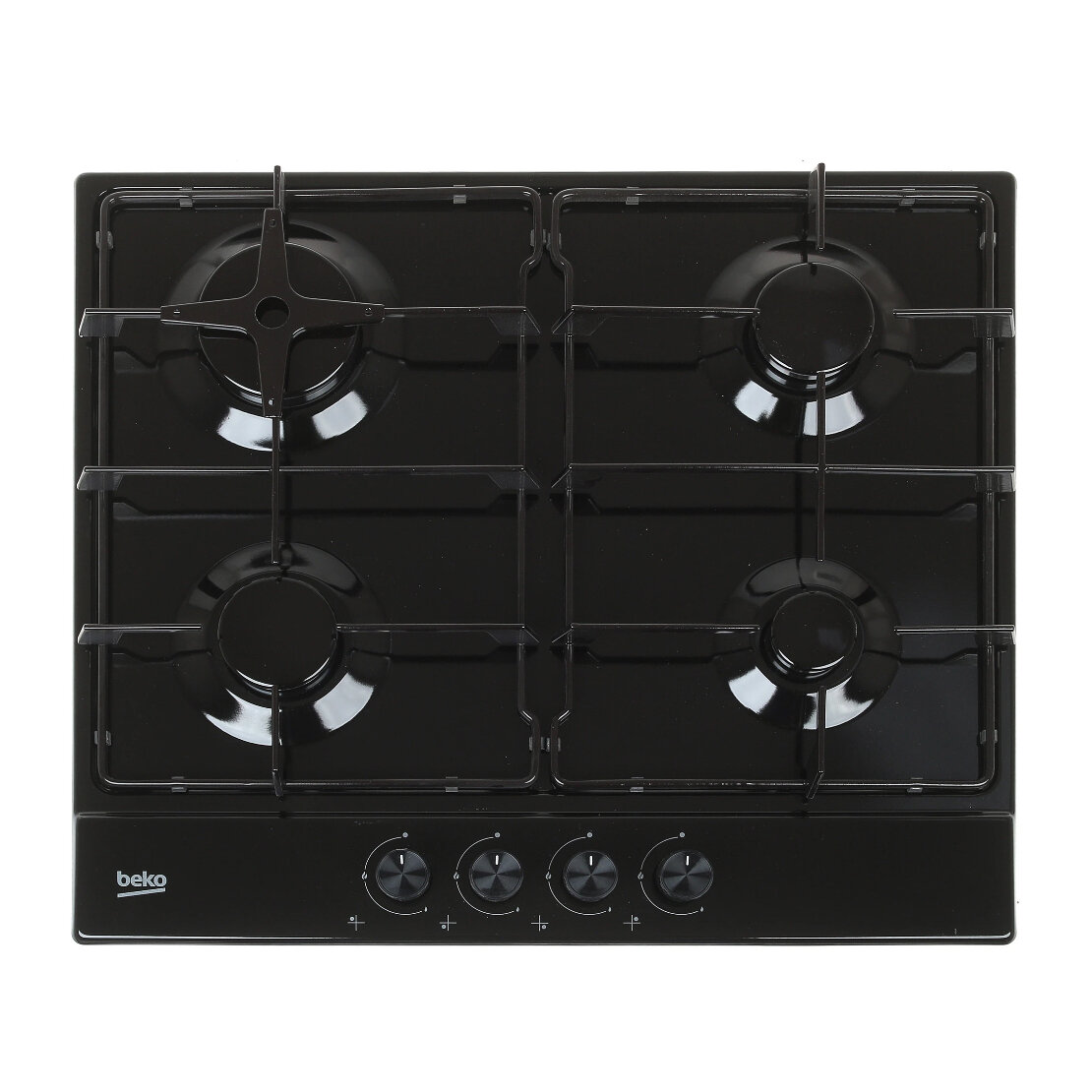 Встраиваемая варочная поверхность Beko HIAG64223B, 7400 Вт, 4 конфорки, электроподжиг, черный
